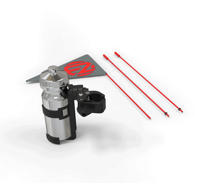 Bottle Holder and Grey Flag