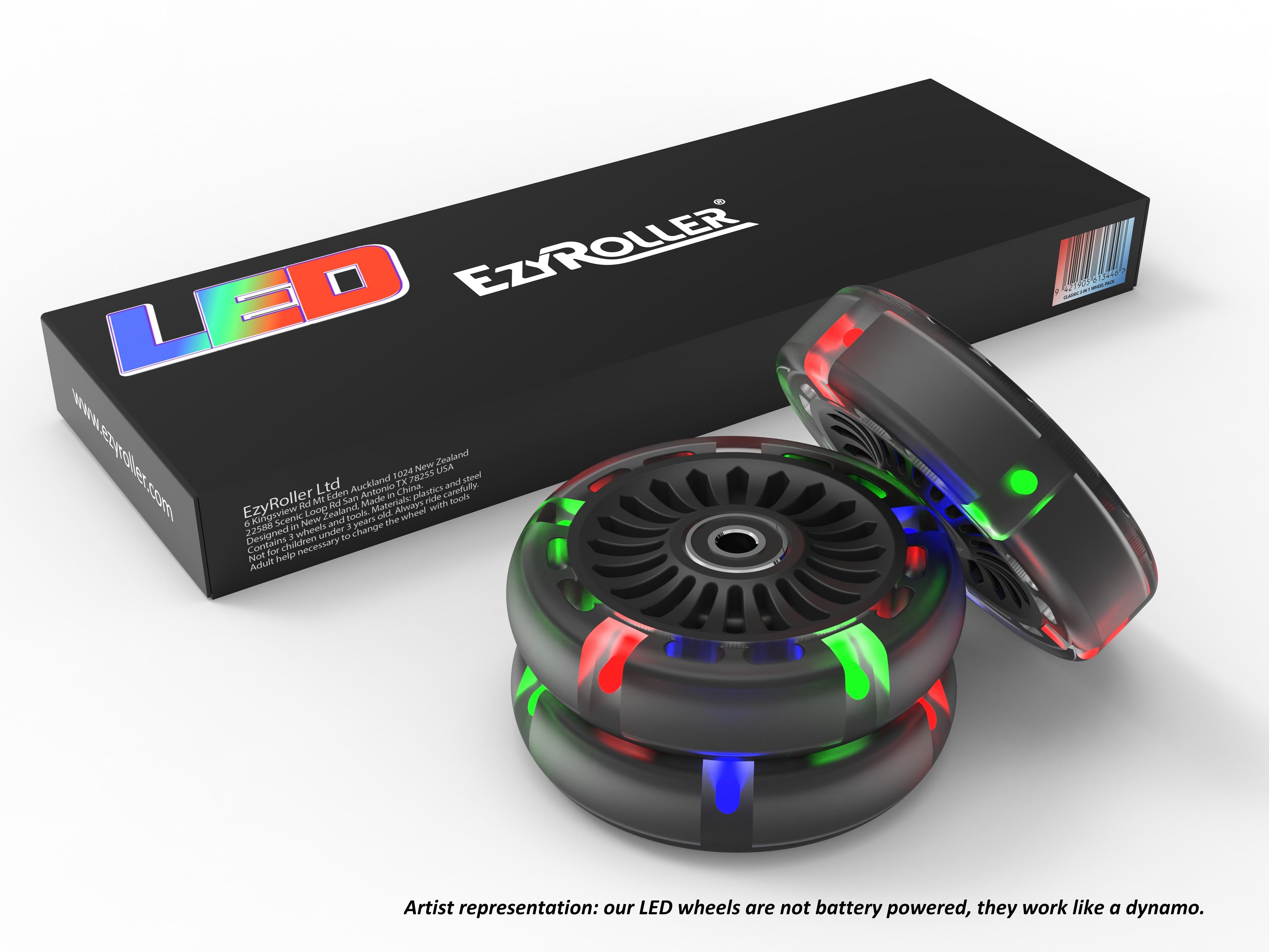 LED Wheel Pack for Classic/Drifter (Pack of 3 Wheels